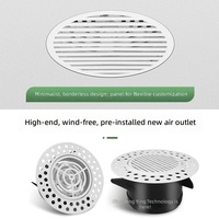 Grille de ventilation encastrée sans cadre en ABS, réglable, pour air frais, livraison rapide