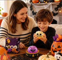 Squishy fantôme d'Halloween pour l'extérieur, à remontée lente, anti-stress, personnalisable, petites séries, assortiment, en stock