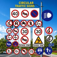 Panneaux de signalisation routière réfléchissants pour la sécurité des piétons, panneaux d'avertissement et de prudence pour les dangers routiers, provenant d'un fournisseur fiable