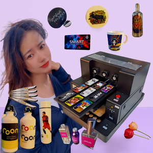 Imprimante d'étiquettes à plat automatique multifonctionnelle à encre UV, imprimante jet d'encre A3 pour l'impression sur cuir et tubes avec tête d'impression XP600 - Product Image 1