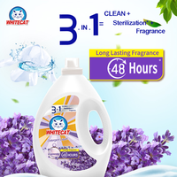 Détergent à lessive liquide parfumé à la lavande longue durée, efficace pour nettoyer les vêtements