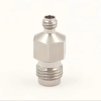 Adaptateur coaxial RF à ondes millimétriques 1.0/2.4-KKG, 50 Ohm, DC-50GHz, en acier inoxydable, connecteur de précision 1.0mm à 2.4mm