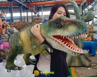 Marionnette de dinosaure animatronique pour enfants, marionnette à main pour divertissement