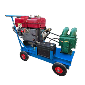 Bomba de lodos de aguas residuales diésel de un solo cilindro, máquina portátil de succión de heces con ruedas, bomba de limpieza de tanques sépticos y sedimentos de río - Product Image 3