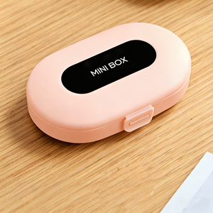 在庫あり ミニ薬箱 カスタムロゴ プラスチック製薬収納ボックス 旅行用 - Product Image 2