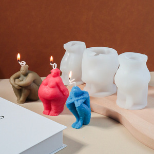 แม่พิมพ์ภาพแอบสแตรกต์แบบหนาลายผู้หญิงอ้วนเหมือนเทียนแม่พิมพ์ปั้นปูนปลาสเตอร์แบบยุโรป - Product Image 3