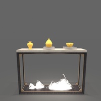Vitrine de présentation de bijoux à plusieurs compartiments avec plateau en velours amovible pour la classification et la présentation de bijoux de différents styles