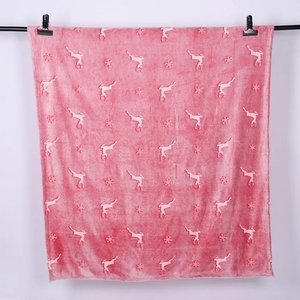 Christmas Design Elk and <strong>Snow</strong> Pattern Flannel Luminous <strong>Blanket</strong> pink Super Soft Glow in the Dark <strong>Blanket</strong> - Product Image 5