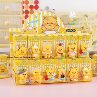 Porte-clés en plastique souple Butter Bear, figurine de dessin animé, boîte surprise, pendentif, breloque de sac, petit cadeau, prix pour machine à griffes pour enfants