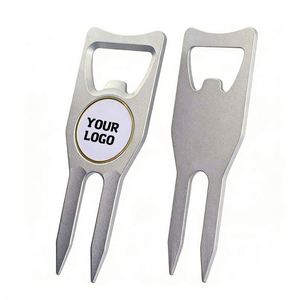 Low MOQ Golf Divot <b>Tool</b> Bottle Opener 6 in 1 Golf Divot Repair <b>Tool</b> Metal Divot <b>Tool</b> and Ball Marker - Product Image 1