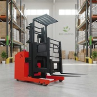Chariot élévateur à palettes électrique Viwint Stand Lift 1000 kg, autoporteur, mini, en acier inoxydable, avec levée de 4500 mm