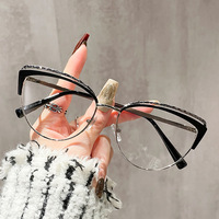 8201 Multi Style mode Anti lumière bleue bloquant les lunettes femmes hommes cadre en métal ordinateur lunettes montures de lunettes