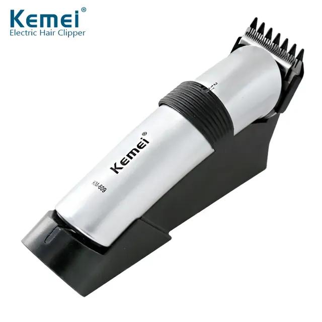 Kemei Rechargeable Hair Clipper Trimmer KM-609 Professional Electric Hair Trimmer With Stand