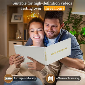 Livre d'or vidéo 2026, <span class=keywords><strong>carte</strong></span> vidéo personnalisée de 7 pouces en ABS, livre vidéo de vœux mémorable pour événements - Product Image 5