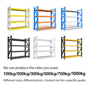 Sistema de Estanterías Industriales Ajustables sin Pernos, Estanterías de Almacenamiento de Metal y Acero para Almacén, Unidades de Estanterías Resistentes de 200-500 kg - Product Image 2
