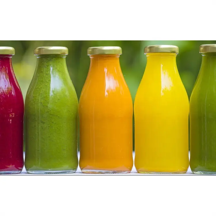 Bouteilles en verre de récipient de jus de fruits bon marché