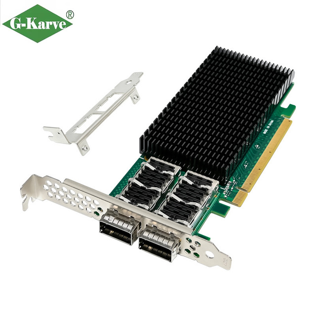 Reliable 7339 PCI E810-CQDA2 Dual SFP+ 100G QSFP28 Internal Server Network Card for Cloud Computing Virtualization Acceleration