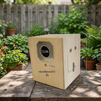 Cage à oiseaux en bois faite à la main 100% Sun Perruche Qualité Pet Carrier OEM Personnaliser disponible en bois délicat de Thaïlande