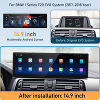 Lecteur multimédia Android 14,9 pouces pour voiture, GPS, autoradio pour BMW Série 1 F20, CarPlay sans fil, Android Auto