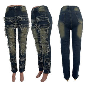 Nuovi <span class=keywords><strong>pantaloni</strong></span> estivi <span class=keywords><strong>da</strong></span> <span class=keywords><strong>donna</strong></span> <span class=keywords><strong>pantaloni</strong></span> a vita alta con Tie-Tie-Dye alla moda <span class=keywords><strong>pantaloni</strong></span> a matita Patchwork in Denim Skinny <span class=keywords><strong>pantaloni</strong></span> Streetwear - Product Image 5