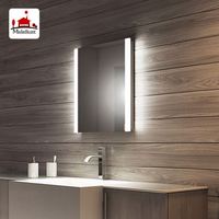 Lámpara LED Rectangular Moderna para Baño, con Sensor de Movimiento, Funcional, con Radio, Iluminación, IP66, Impermeable, para Uso en Hoteles, 800x600