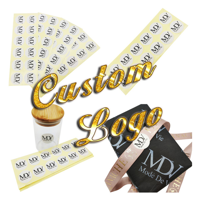 Private Design Product Labels Round Stickers Custom Waterproof Self-Adhesive Sticker Roll Packaging Label