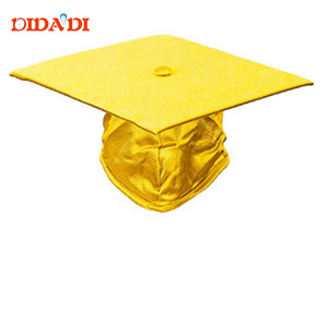 Vestido <span class=keywords><strong>de</strong></span> graduación y gorra <span class=keywords><strong>de</strong></span> oro barato brillante - Product Image 3