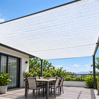 Filet d'ombrage agricole en HDPE tissé plat blanc 80 g/m² stabilisé aux UV pour serre, pépinière et jardin