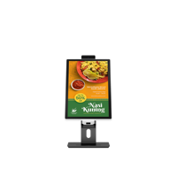 Kiosque de paiement intelligent POS avec imprimante et scanner, écran tactile capacitif 21,5 pouces, IP65, aluminium, code QR, pour supermarché