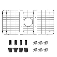 Détachable En Acier Inoxydable Simple Bol Évier De Cuisine Protecteur Centré Vidange Fond Grille Bassin Rack Évier À Vaisselle En Métal Durable