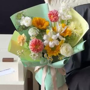 Papier d'emballage floral imperméable en plastique imprimé avec un motif floral populaire 2024 pour les fleuristes - Product Image 6