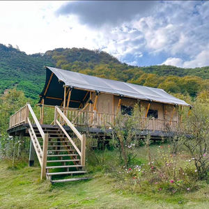 Carpa de Safari con Techo a Dos Aguas Personalizada, Hotel al Aire Libre con Baño para Glamping de Lujo, <span class=keywords><strong>Retiro</strong></span> Vacacional - Product Image 3