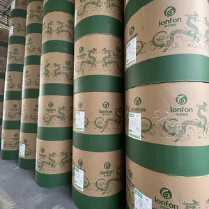 Harga pemasok Cina Longfeng kertas cetak offset buku 60/70/80/120gsm gulungan kertas bebas kayu