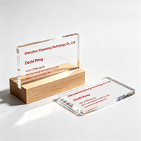 Carte de visite en PVC transparent effet cristal, sérigraphiée et gaufrée, avec code-barres magnétique, personnalisable pour les badges d'employés de bureau