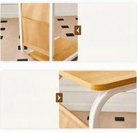 Table basse en fer et bois au design moderne pour chambre à coucher ou salon Meubles à usage domestique