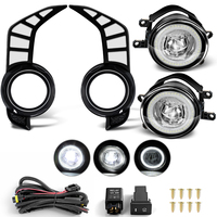 Feux de brouillard LED pour pare-chocs avant, feux de jour DRL, feux de conduite pour Toyota 4Runner 2014 2015 2016 2017 2018 2019 2020 2021 2022 2023 2024, yeux d'ange