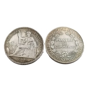 1900 Francia Indocina Francese Piastre - Copia della Moneta - Product Image 5
