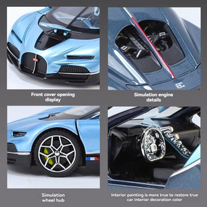 <span class=keywords><strong>Bugatti</strong></span> 1:32 modellino giocattolo Super auto decorare ornamento con suono e luce porte aperte decorazione decorazione per auto oggetto decorativo - Product Image 3