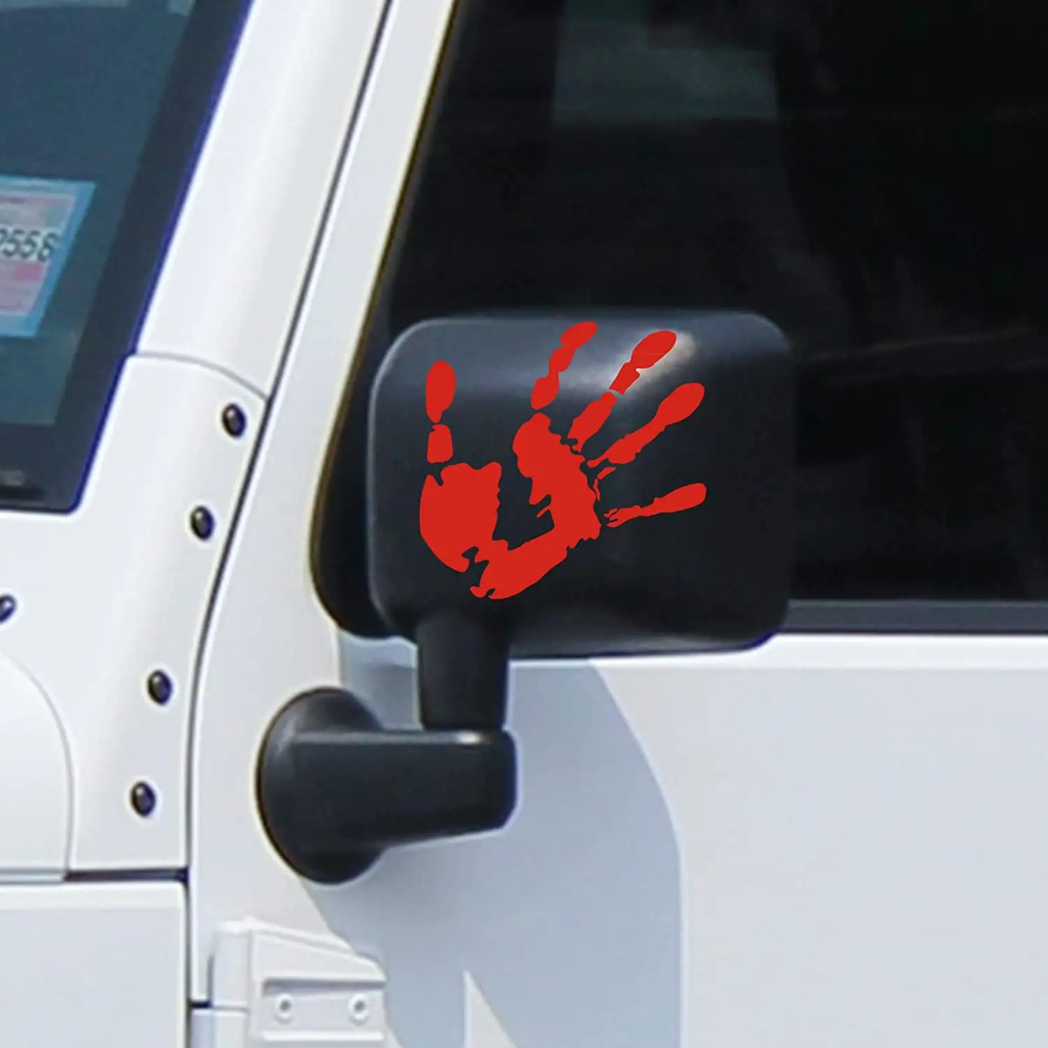 Custom Handprint Waving Hand Stickers Car Decoration Decals for Car Rearview Mirror