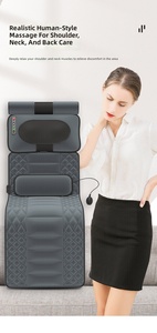 Z New Arrival Shiatsu Massage Mat with Heating Function <b>Full</b> <b>Body</b> Back and Leg Relaxation Massager for Home Use - Product Image 4