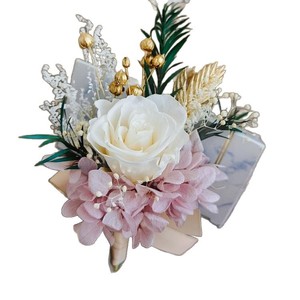 Ramillete de <span class=keywords><strong>Flores</strong></span> Secas y <span class=keywords><strong>Preservadas</strong></span> de Color Rosa para Novia, Dama de Honor, Boda, Regalo de San Valentín, Hecho a Mano, Ecológico - Product Image 5