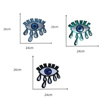 Patch 3D drôle à grands yeux, badge brodé thermocollant à paillettes pour vestes, sacs, t-shirts et cuir
