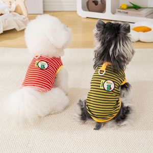 Lindo Chaleco a Rayas para Mascotas con Anillo en D para Perros Pequeños y Gatos, Camiseta Transpirable de Verano para Mascotas, Ropa para Perros y Gatos - Product Image 2