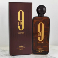 Parfum Classique pour Homme 100ml, Style Moyen-Orient, Longue Durée, Flacon Vaporisateur avec Pendentif Feuille d'Or, Eau de Toilette Cologne pour Lui
