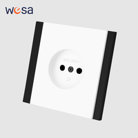 Enchufe de Pared WESA 16A, 1 Tomacorriente, Diseño Moderno y Lujoso, Enchufe Europeo