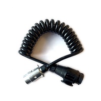Autone TC222S 3M 12V / 7 broches à 13 broches Kit de fil en spirale de remorque de type européen avec gaine en TPU