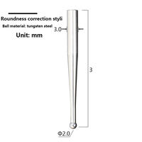 Stylet altimètre personnalisé, sonde concentrique rubis de haute précision, stylo à bille excentrique en carbure 1.0 2.0mm