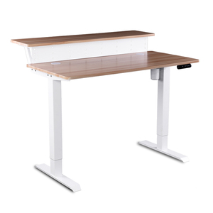 Double Table <strong>Computer</strong> <strong>Desk</strong> <strong>Small</strong> Two Legs Electric Sit Standing <strong>Desk</strong> Smart Height Adjustable <strong>Desk</strong> With Motorized Lift Mechanism - Product Image 1