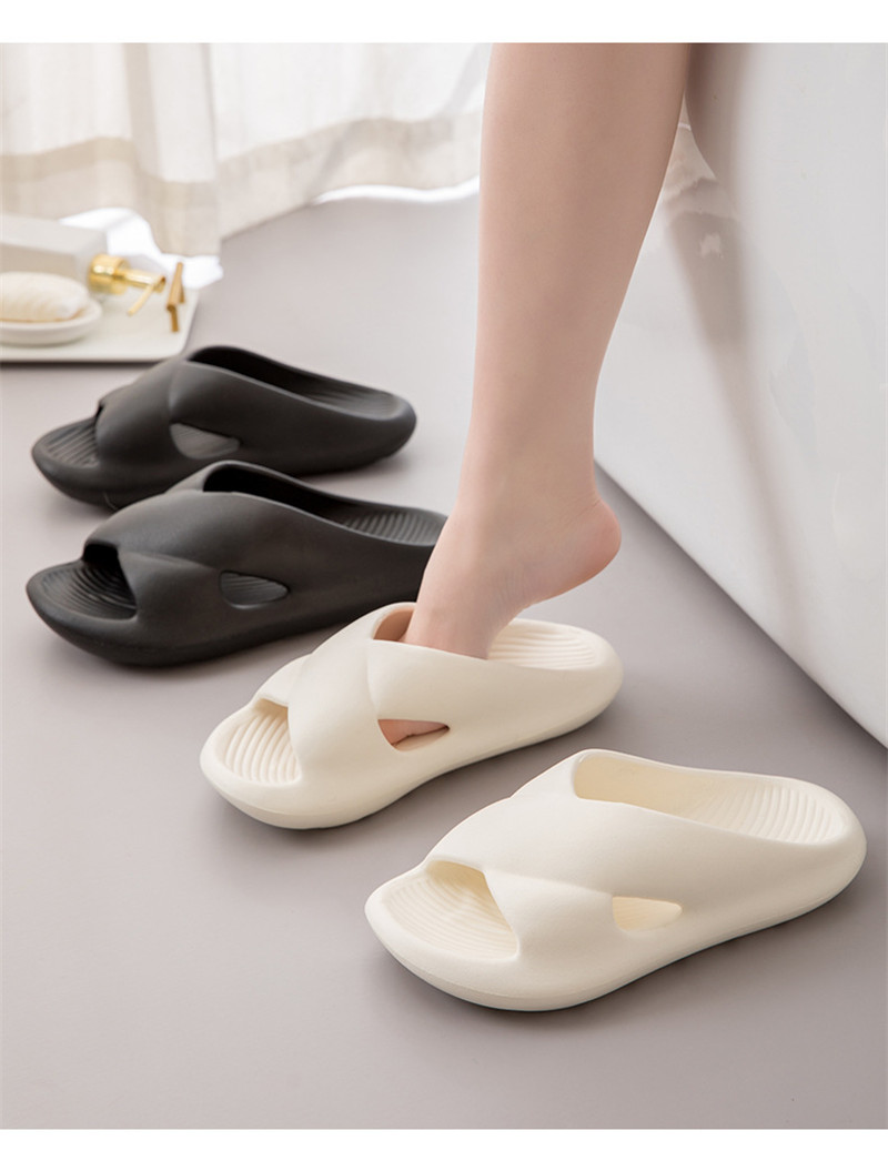 Summer Slippers Home Thick Soles Bathroom Slipper EVA Shower Slides Sandals