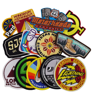 Bán buôn tùy chỉnh dệt các bản vá lỗi sắt trên quần áo bạn logo thêu các bản vá lỗi cho quần áo - Product Image 1